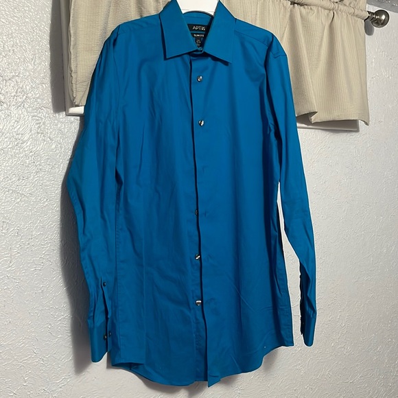 Mens Button Up Dress Shirt - Picture 1 of 2